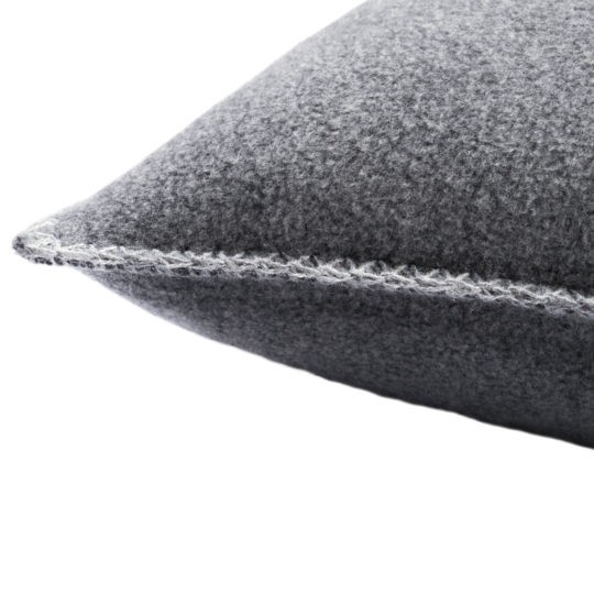 Soft-Fleece Kissenbezug medium grey Melange 30x50