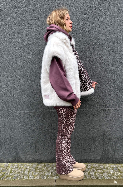 Tia Bootcut Leggings Leo Cherrywood