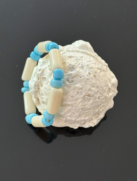 Baby Pool Braceletes white/lightblue