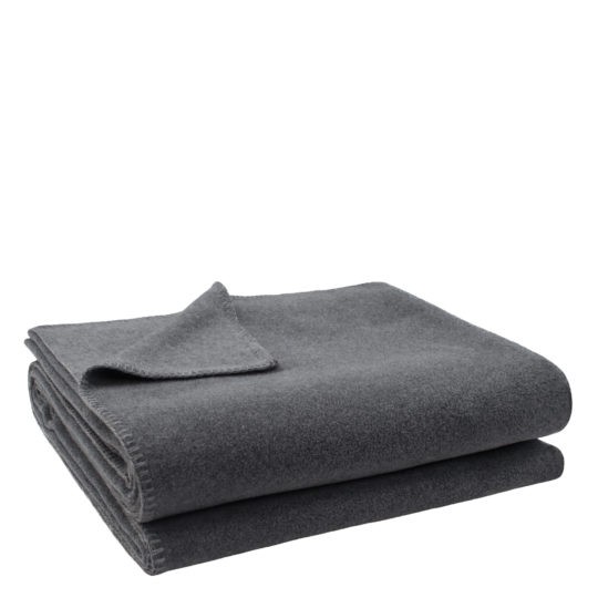 Soft-Fleece medium grey Melange 160x200