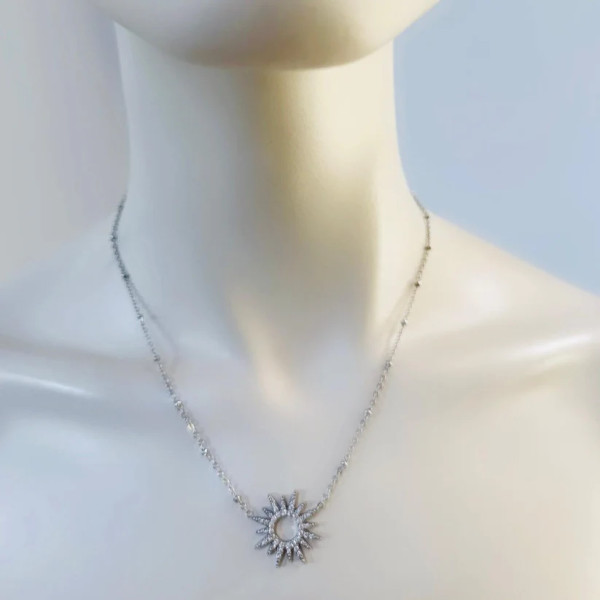 Kette Silber Sonne