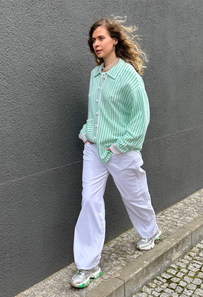 Kaschmir-Bluse Angelina mint