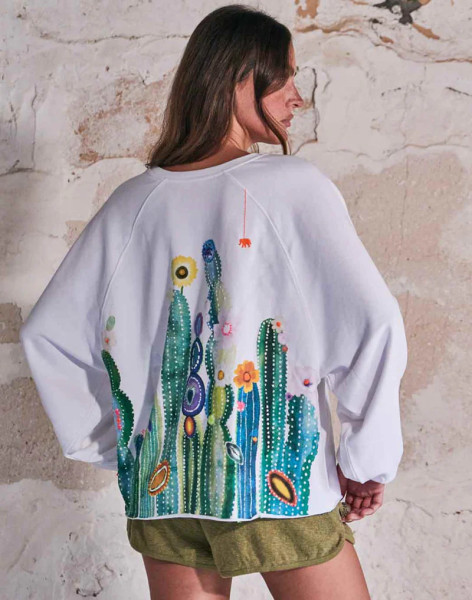 Sweatshirt Tulala multi white