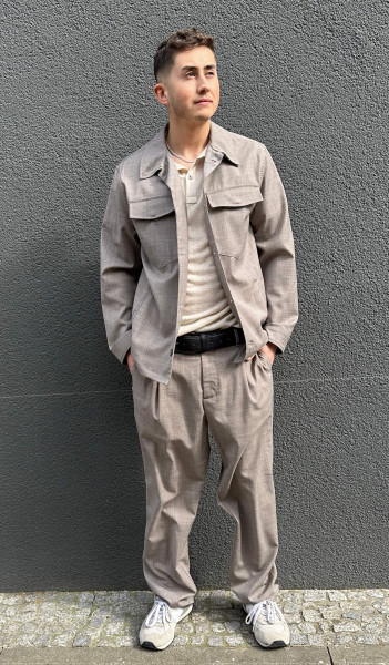 Overshirt Beigemelange