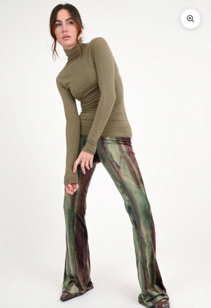 Long-Sleeved Shirt Agena With Turtleneck olive