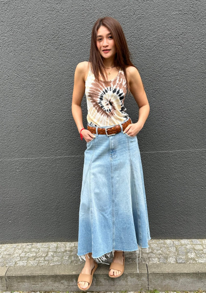 Soft Sunny Leinen Top Camelo