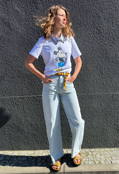 Mouse Jewel Collar T-Shirt