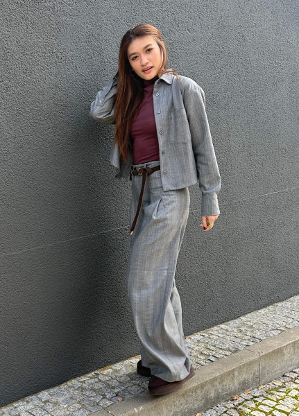 Blouse Twill Crop