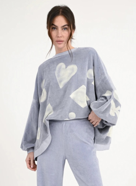 Oversized Sweatshirt Izar light sky