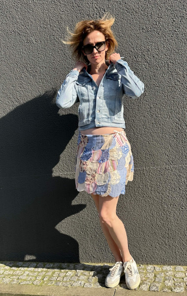 Patchwork Minirock multi