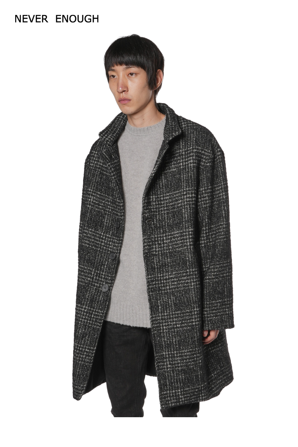 Black and white coat on sale