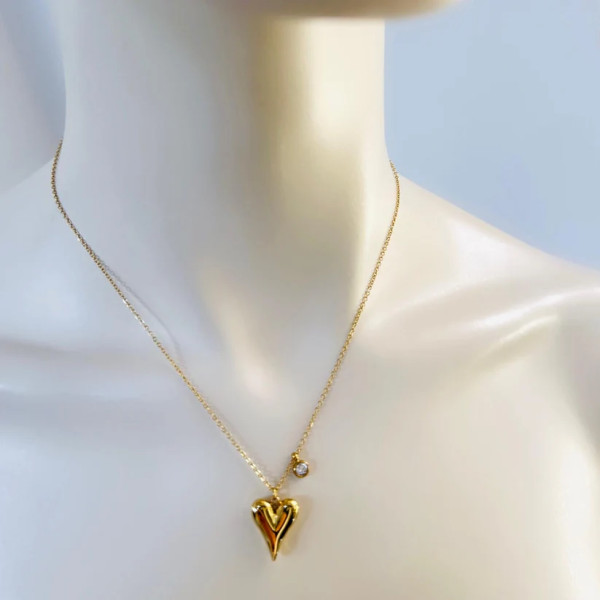 Necklace Gold Herz