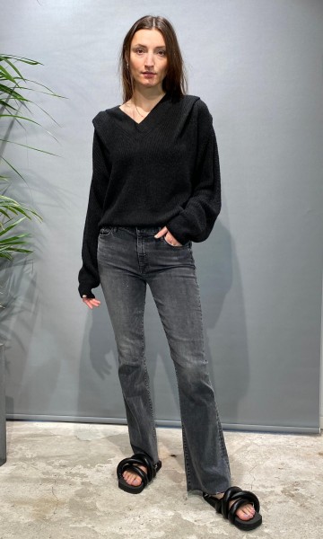 Big Shoulder Sweater black