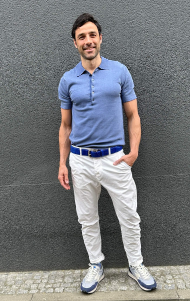 Pantalone Regular Stretch Bianco