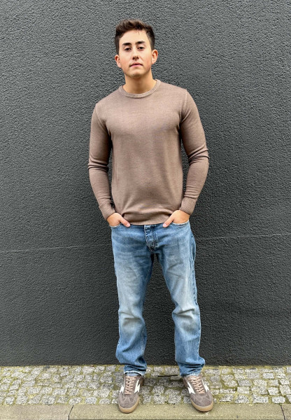 Man Sweater Fango Merino