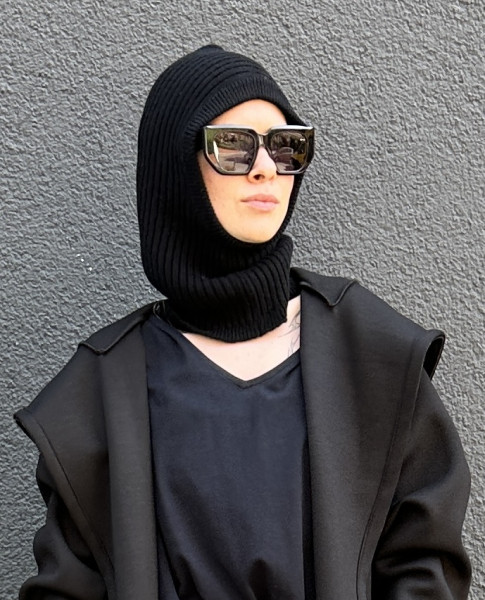 Balaclava Knitwear black