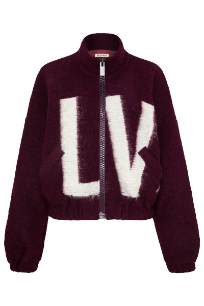 Jacke LVBRGN in bordeaux/ creme