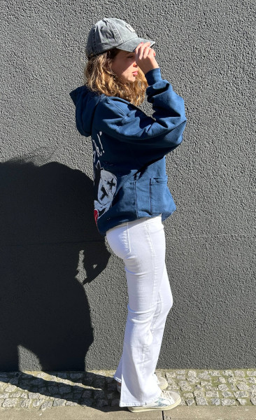 Felix The Cat Hoodie Blu Pageant