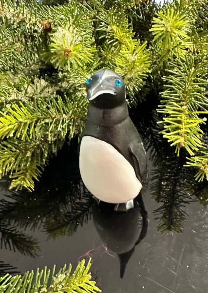 Wackel Pinguin schwarz