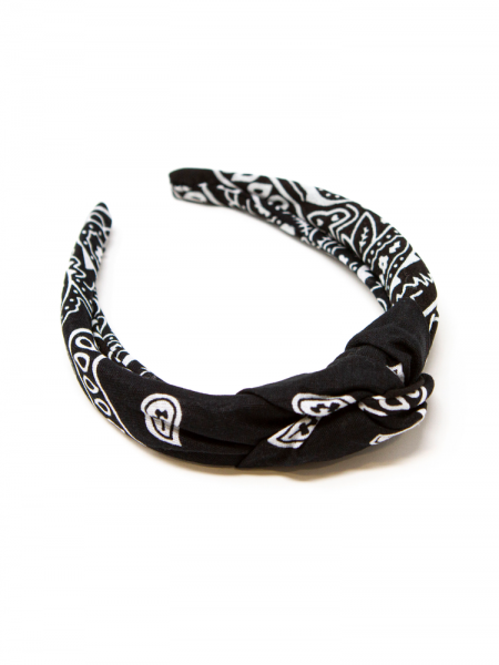 Haarreif Bandana Black