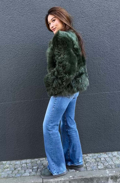 Toscana Lamb Jacket Nina Pine Green