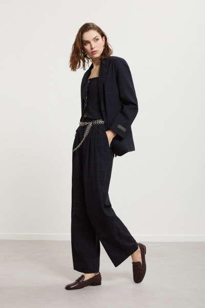 Ballonhose im Patchwork-Karo-Muster