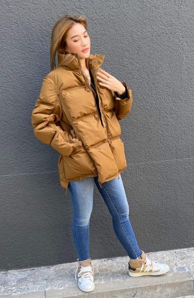 Downjacket chestnut