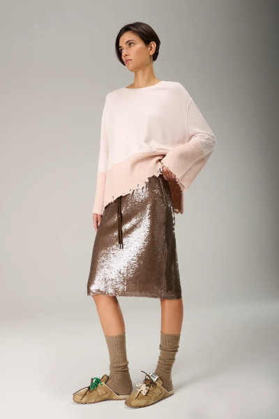 Skirt L.A. Sequins Taupe