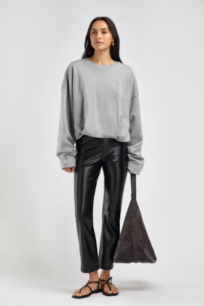 Sweatshirt Nick in Grau Melange