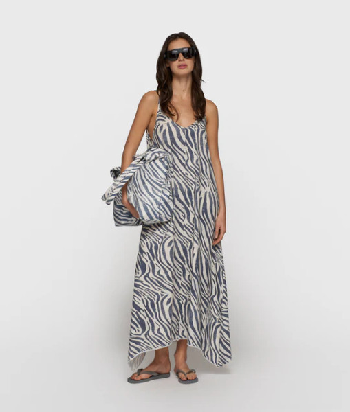 Strappy Dress Zebra light vanilla
