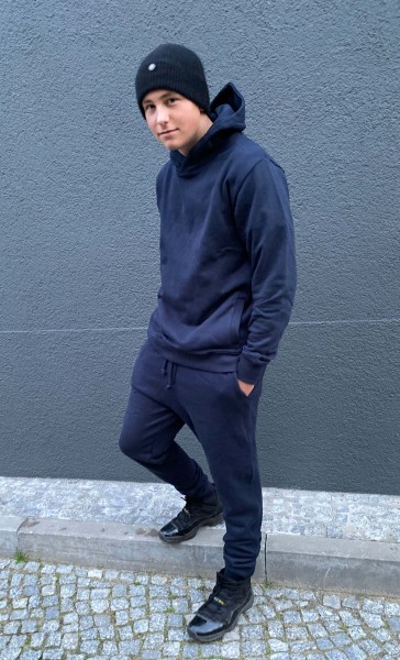 Sweat Pants Peached Sweat Dk.Navy