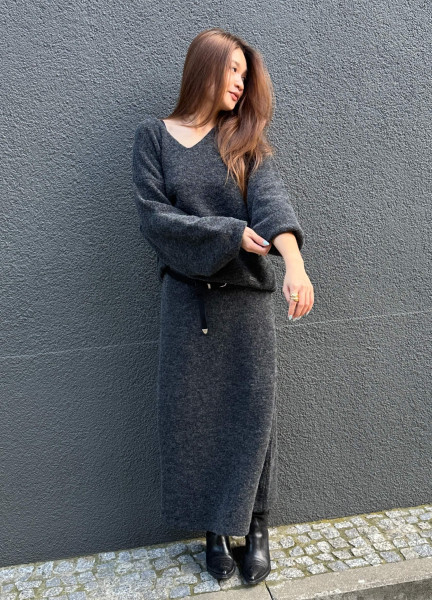 Jula Sweater black melange