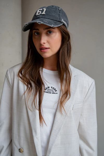 Cap Embroidery charcoal