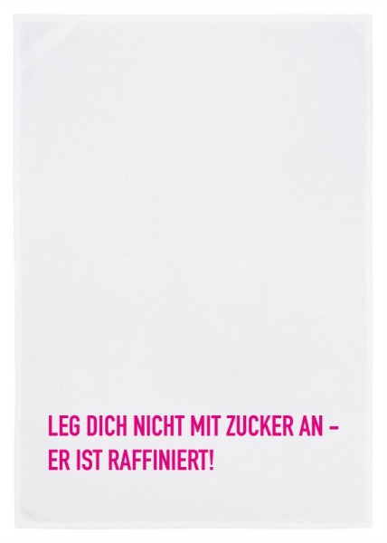 Geschirrtuch Weiss, Raffinesse Pink