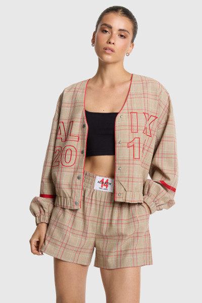 Sporty Check Shorts sand