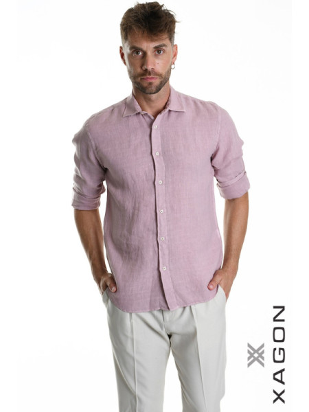 Shirt Lino Rosa