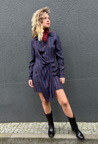 Mini Dress Striped Night