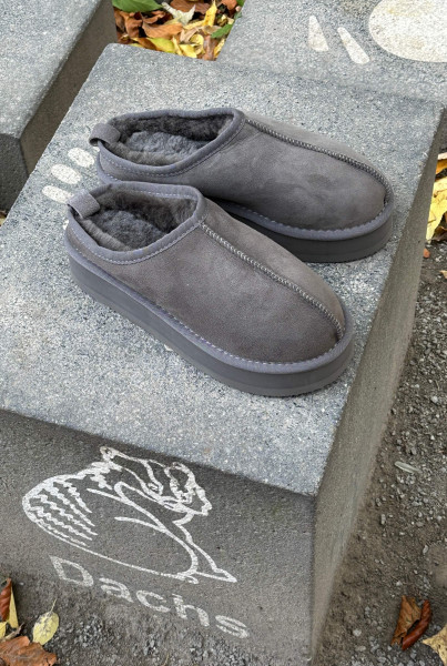 New Zealand Boots Plateau Clog Grey