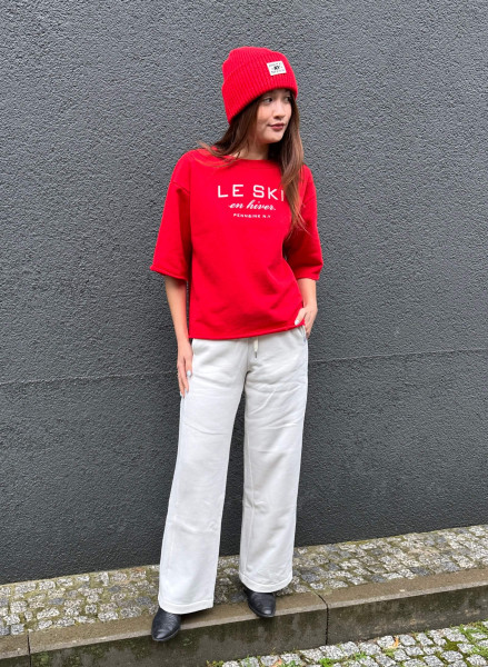 Sweater Print tomato ecru