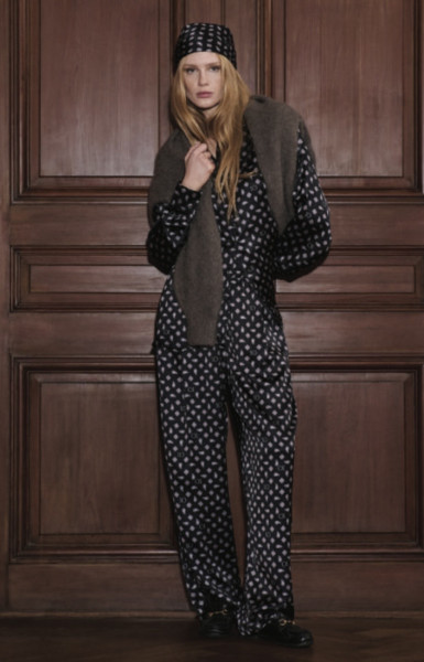 Fluid Pants Paisley black