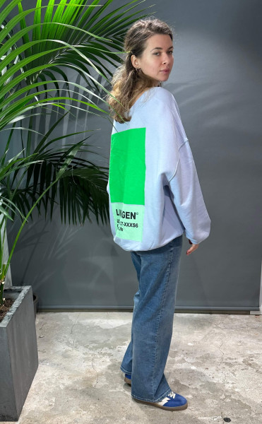 Sweater Sky Square hortensia