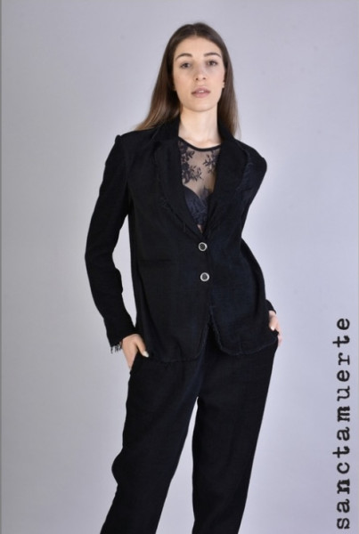 Giacca Over in Flanella Blazer black