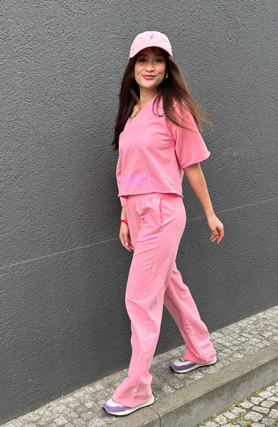 Trouser Print wild rose