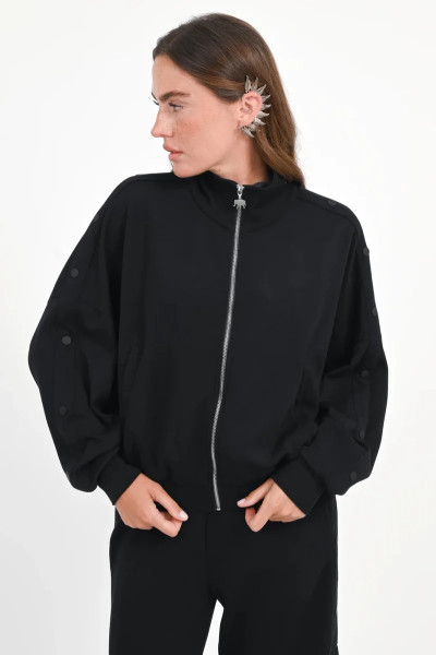 Sweatjacke Smith mit Reißverschluss black