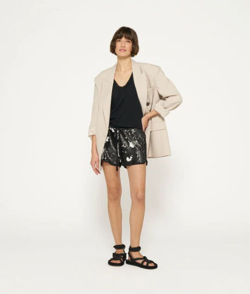 Sequin Shorts black