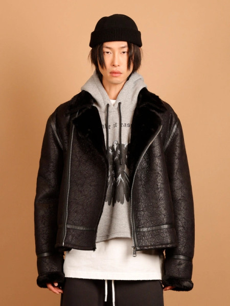Cropped Hoodie Aquila Grigio Melange