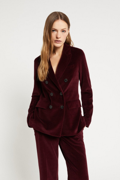 Doppelreiher Blazer Bordeaux