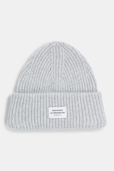 Beanie light grey melange