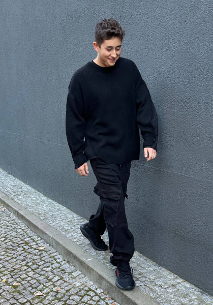 Strickpullover & Jeans black unisex