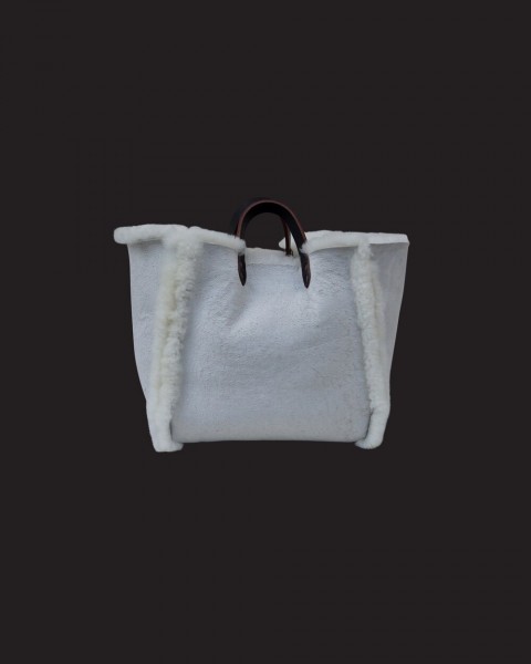 Le Sac Mouton Retourné mince white